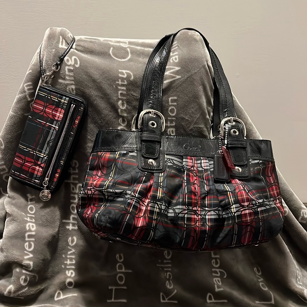 Vintage Coach purse and wallet.